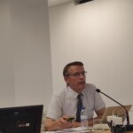 Franck Schoefs (IUML) presenting on WP7 during the GRRIP AGM in Lisbon on Tuesday, May 24.